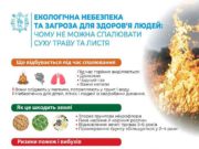 Запоріжцям нагадали про небезпеку спалення листя
